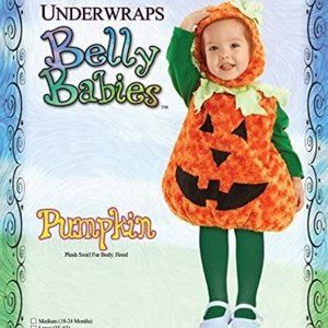Toddler's Halloween Pumpkin Belly - Large (2T-4T)